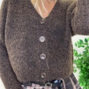 cardigan con bottoni glitter